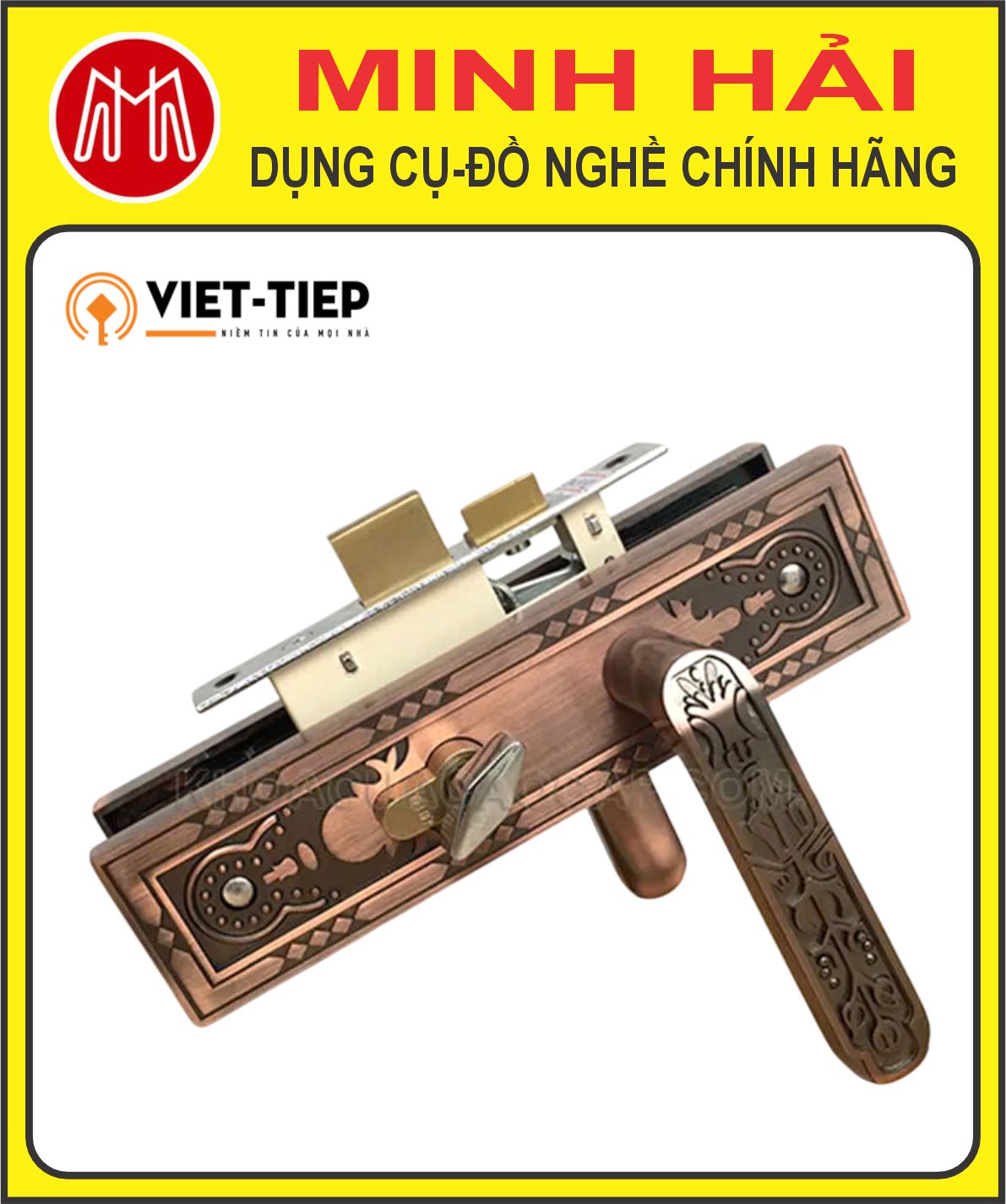 Việt Tiệp - Khóa cửa thông phòng. Model: 04512. Chất liệu: hợp kim