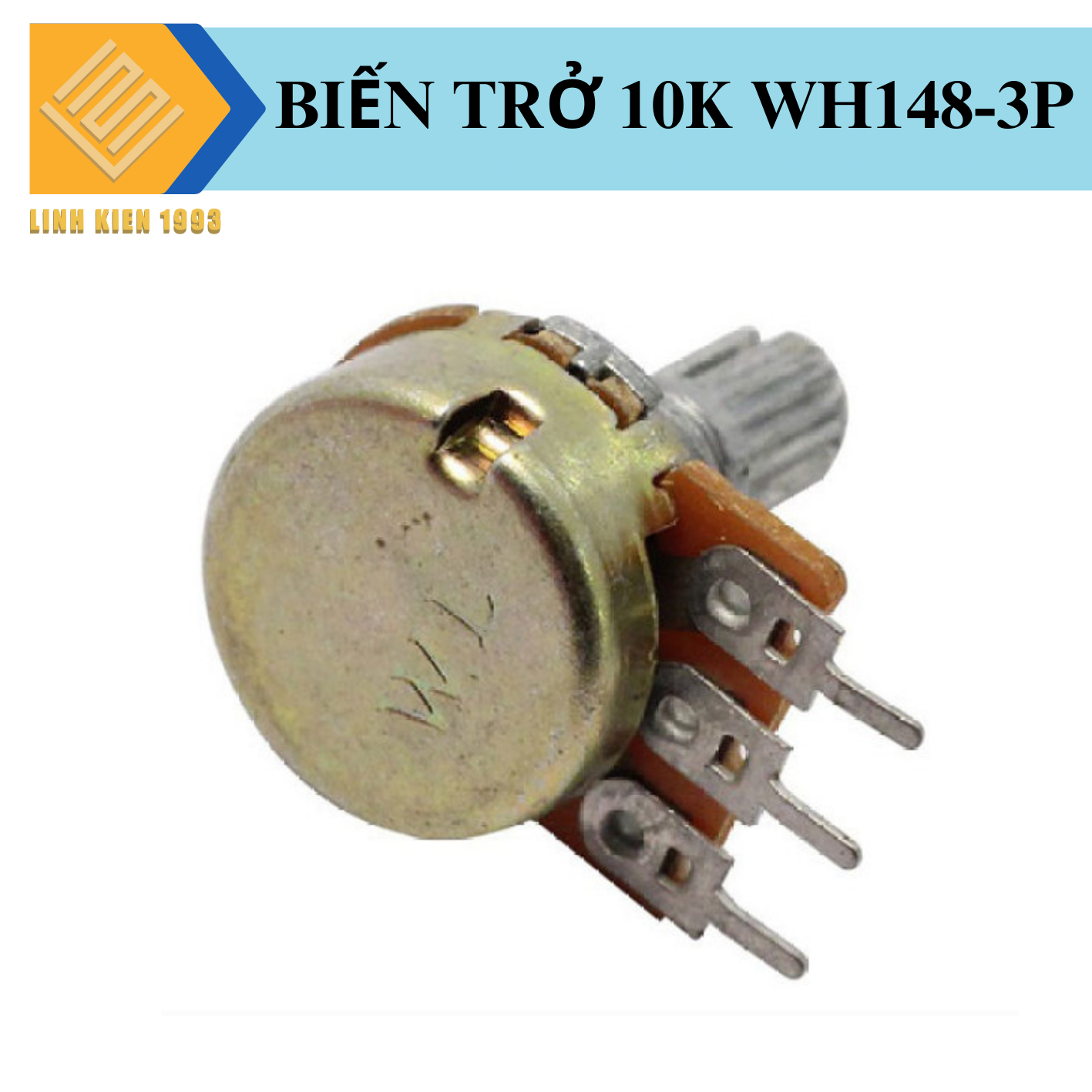 [ 2 CON ] Biến trở vặn volum WH148 10k 3 chân chiết áp