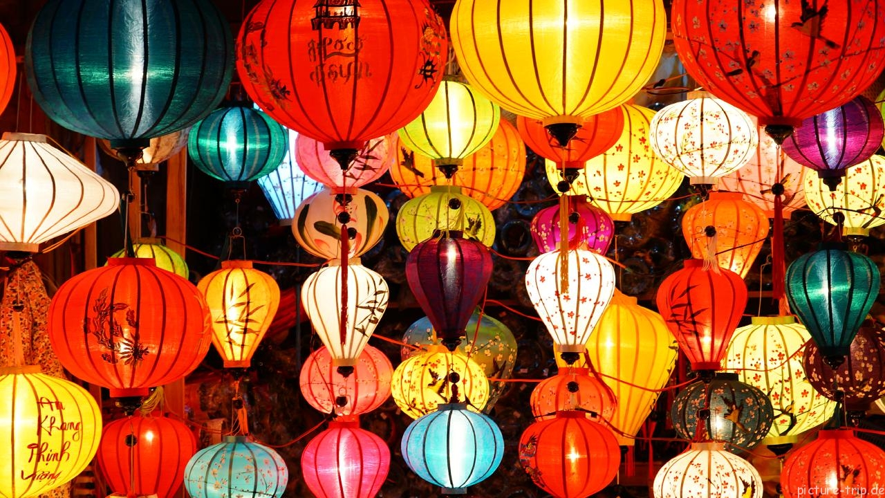 đèn lồng hội an phi 3d size 30cm vietname lanterns 30cm