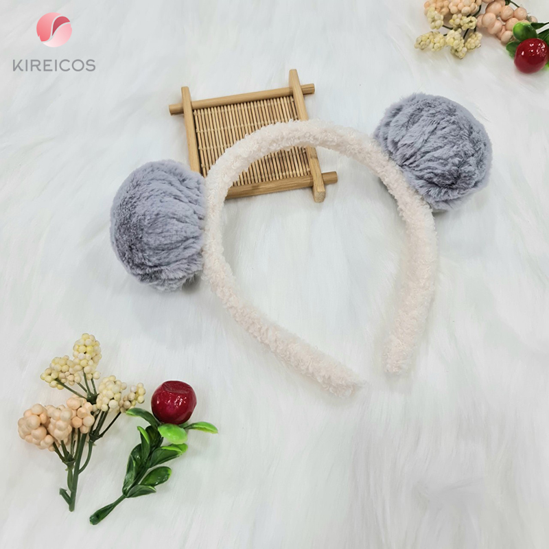 [HCM]Cài Tóc Pom Pom Lông Xù Siêu Cute - kireicos