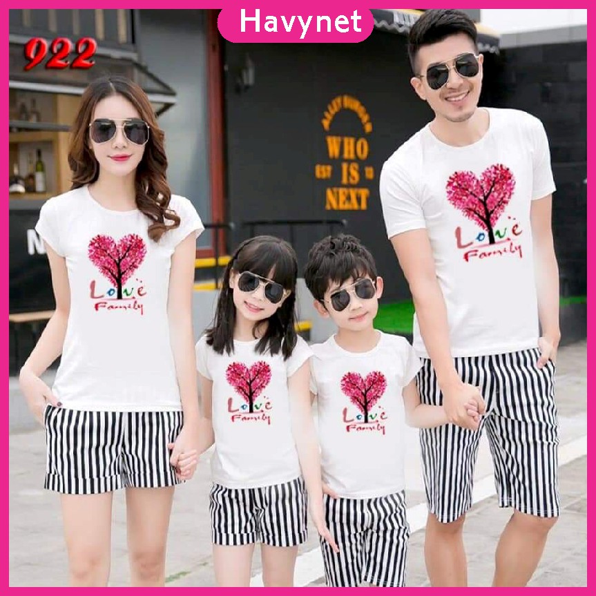 [ MẪU ĐẸP] Áo Thun Gia Đình Hình In Đẹp Sắc Nét Có Tại Havynet, Phù Hợp Với Đi Du Lịch, Đi Chơi Dã Ngoại
