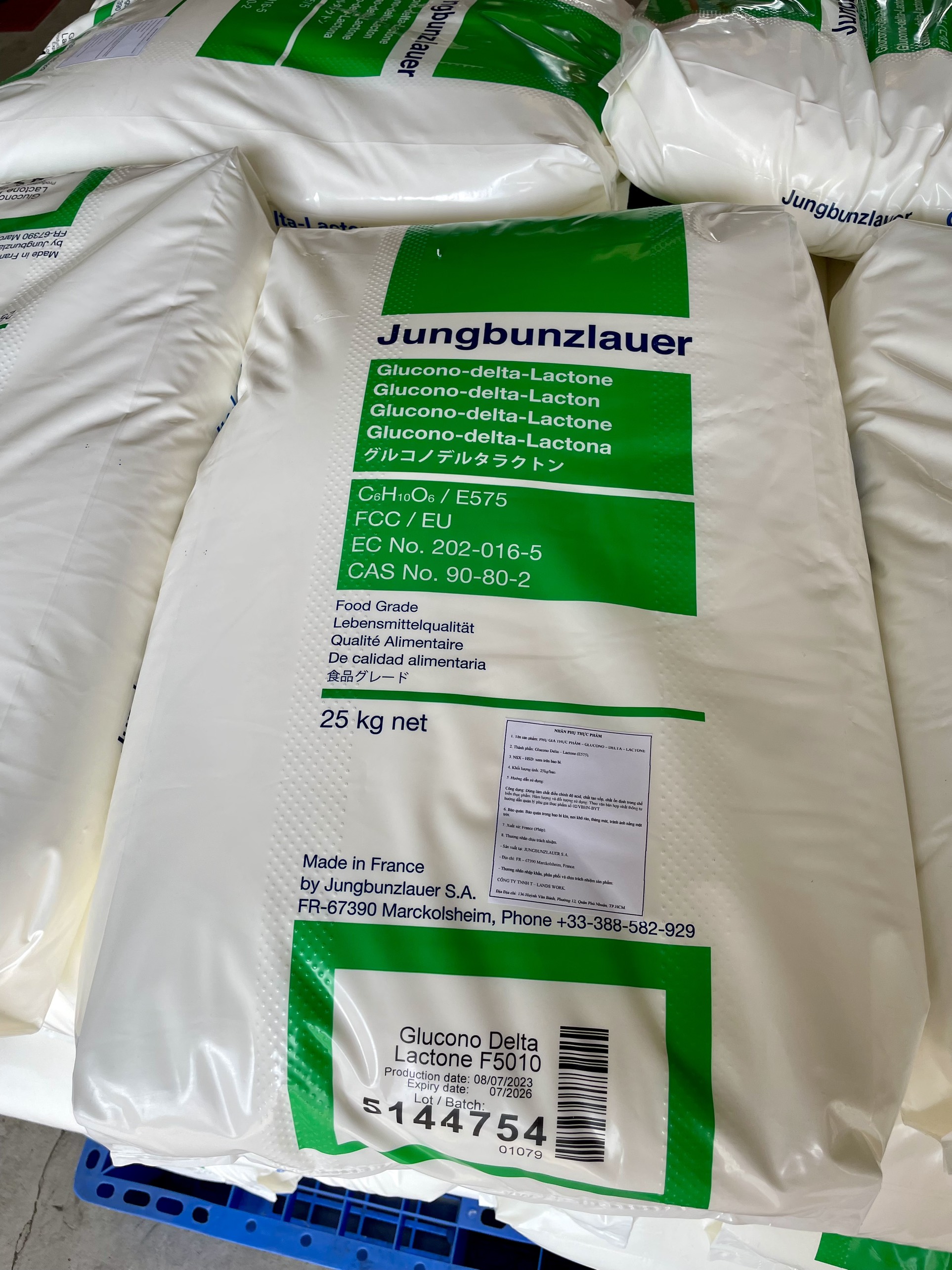 Đường nho Jungbunzlauer bao 25kg – Dùng cho sản xuất đậu hũ, đậu phụ, hàng nhập Pháp