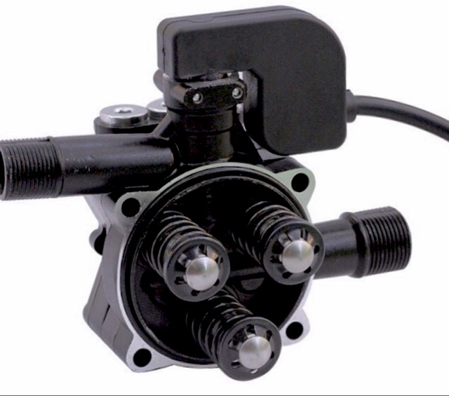 Bộ đầu bơm máy rửa xe mini 3 piston kèm sẵn rơ le