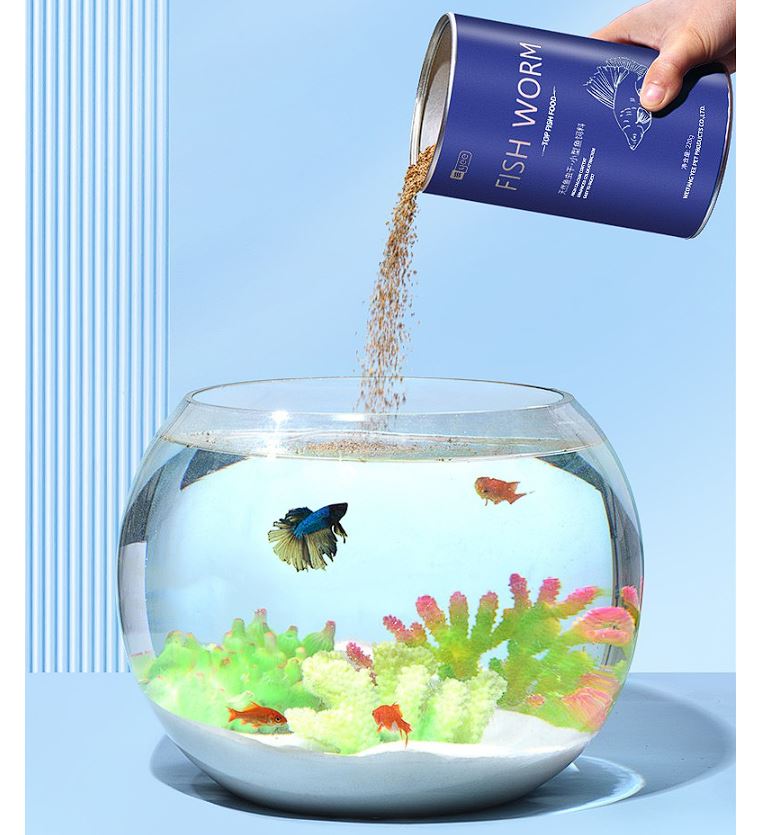 Bobo sấy khô bổ dưỡng cho cá hạt 1mm (lon 500ml)