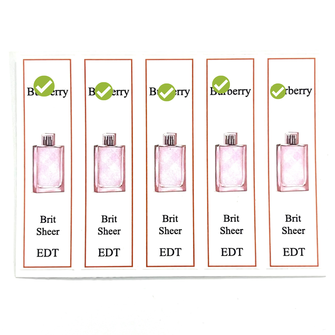 [HCMC] combo 10 PCs Bur be perfume bottle sticker