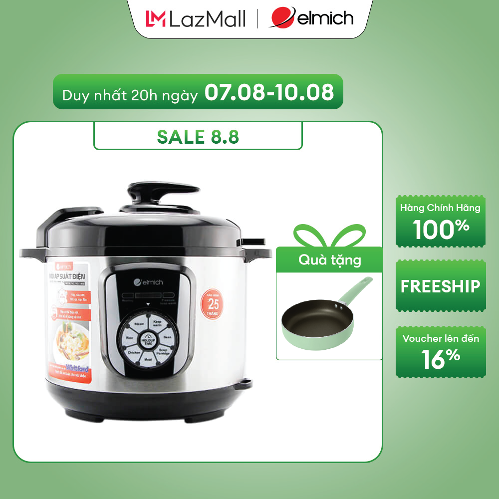 (SALE 5.5)Nồi áp suất Elmich PCE-1802