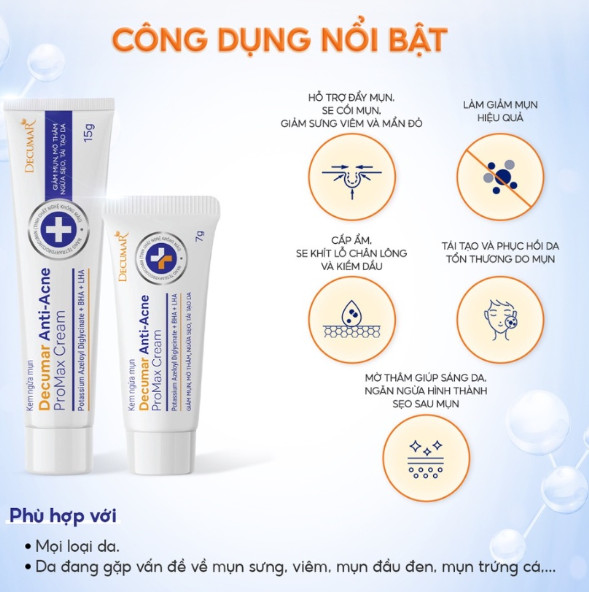 Kem Ngừa Mụn Decumar Anti-Acne Promax Cream