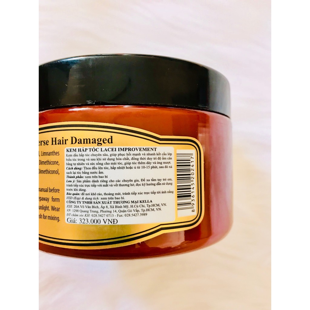 [HCM]Kem Hấp Tóc Lacei Improvement Reverse Hair Damaged 500ml