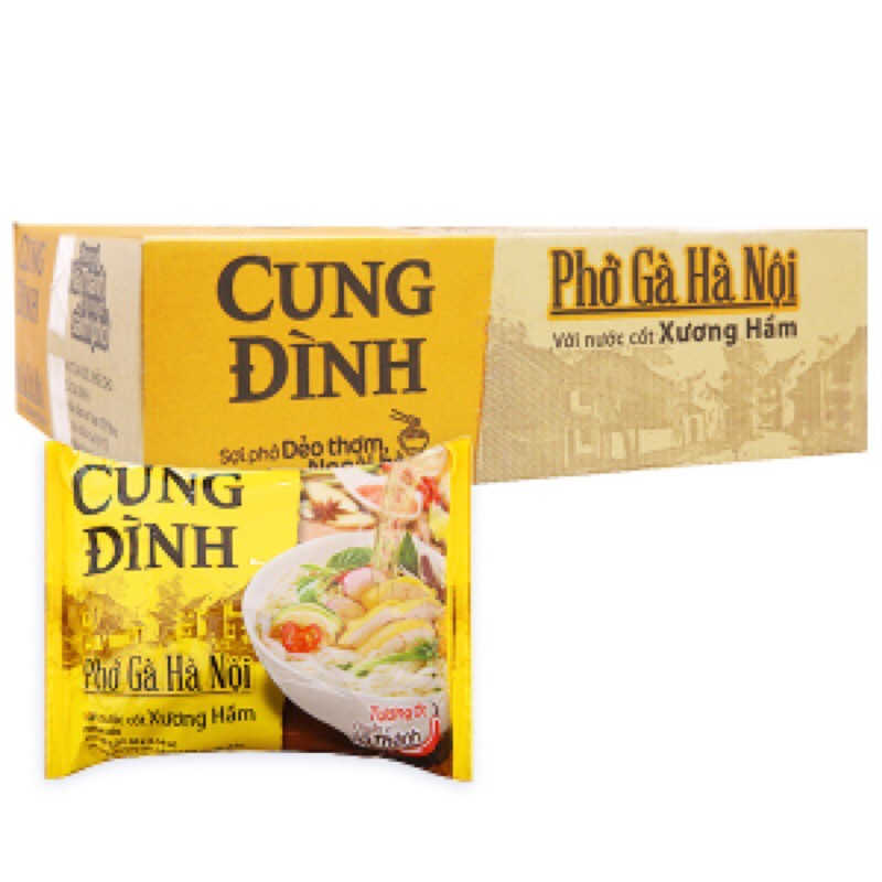 Combo 5 gói phở gà Cung Đình 68g( có gói sốt mới)