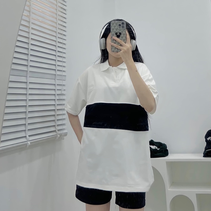 Áo polo phối thân in logo
Chất cotton su