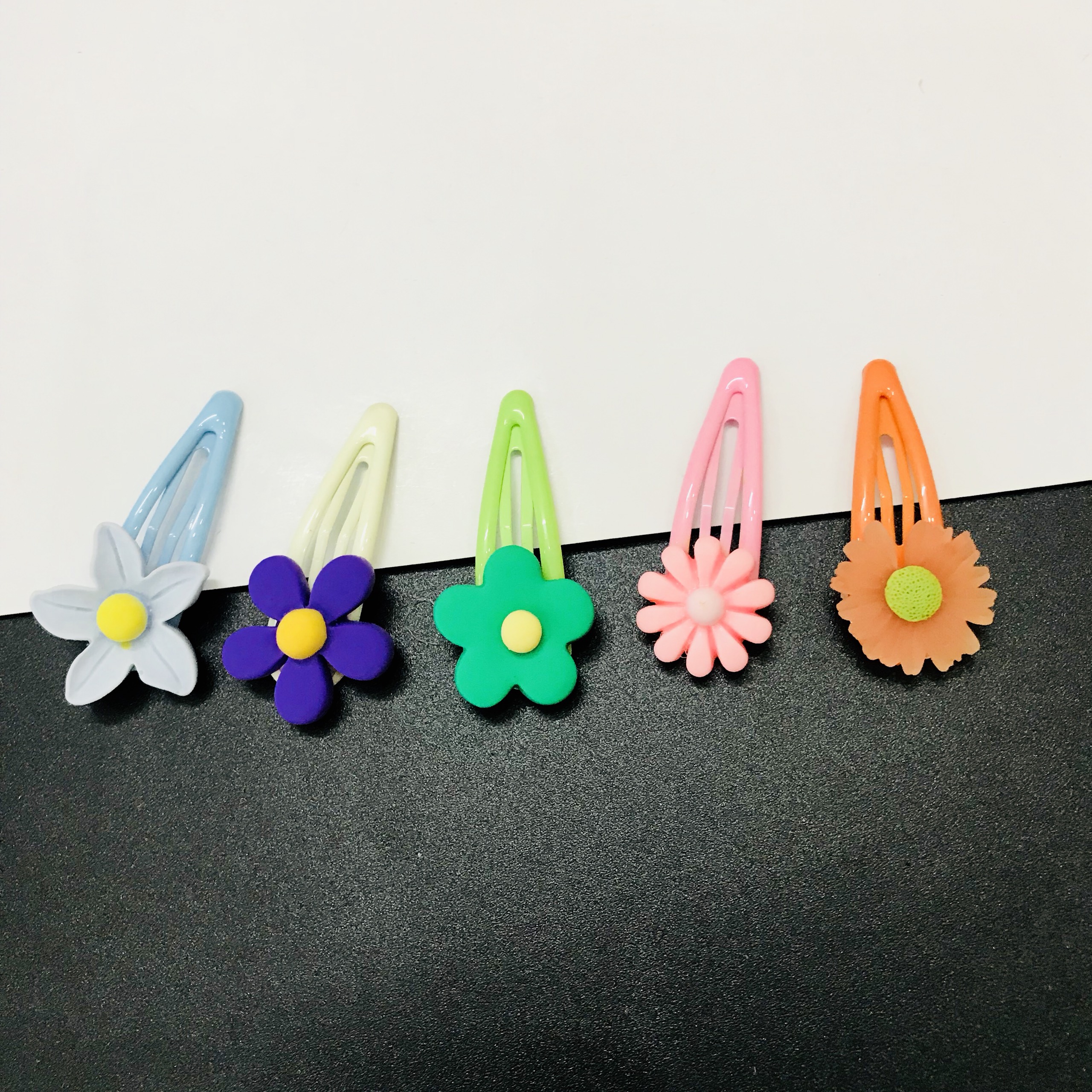Set kẹp tóc 5 chiếc cho bé gái hình bông hoa
