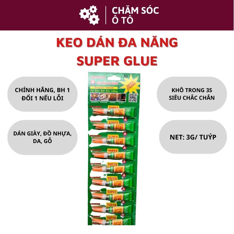 Keo xanh đa năng - keo dán giày dép super glue siêu dính 3g - chamsocoto