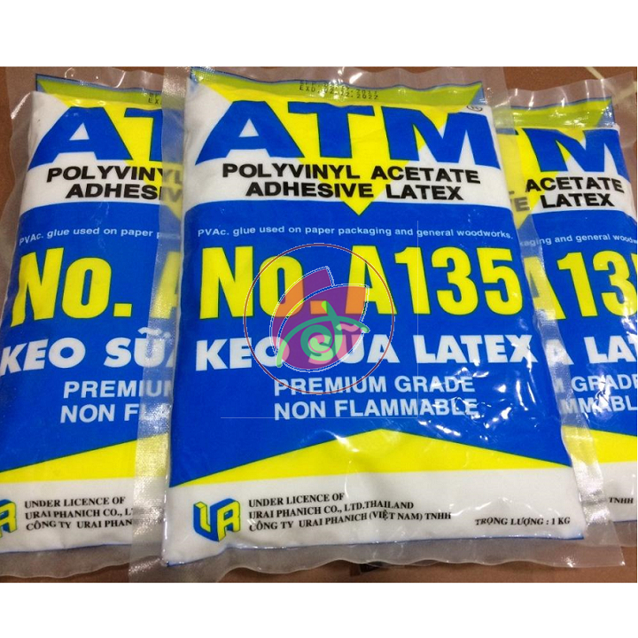 KEO SỮA ATM DÁN GIẤY, DÁN SIMILI, LÀM SLIME CHO TRẺ BỊCH 1 KG