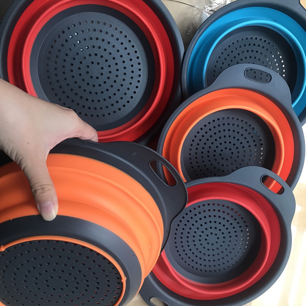 Rổ silicone gấp gọn, thiết bị tiện ích