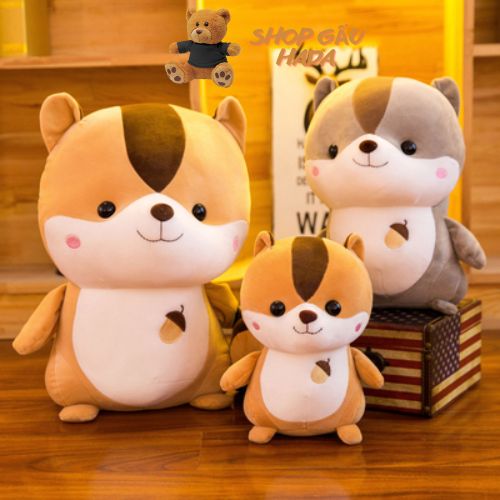 Gấu Bông Sóc Hạt Dẻ Bông Cao Cấp