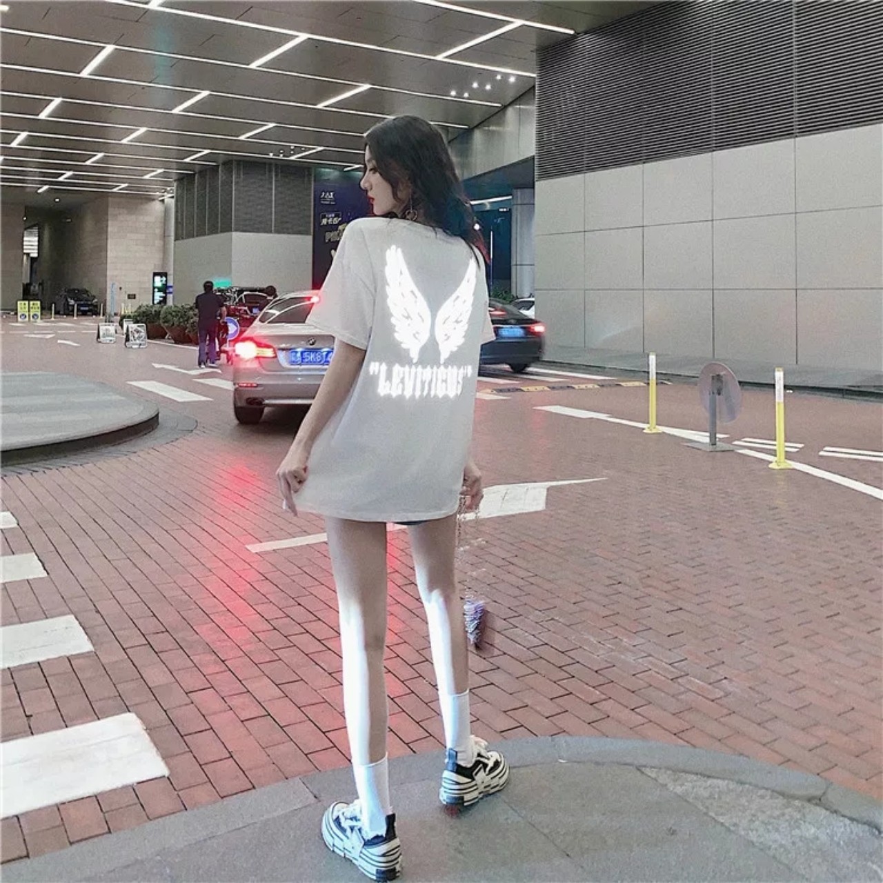 Áo Thun Stee Phản Quang WINGS Unisex