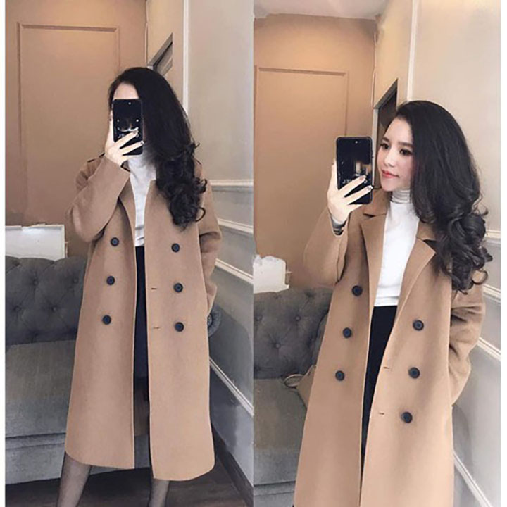Áo khoác dạ nữ dáng dài