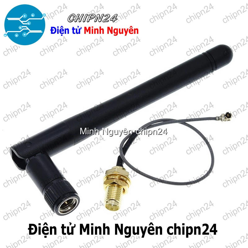 [1 cái] (Q57) Anten 2.4G Wifi IPEX SMA (dùng cho NRF24L01 CC2500) - HH003268