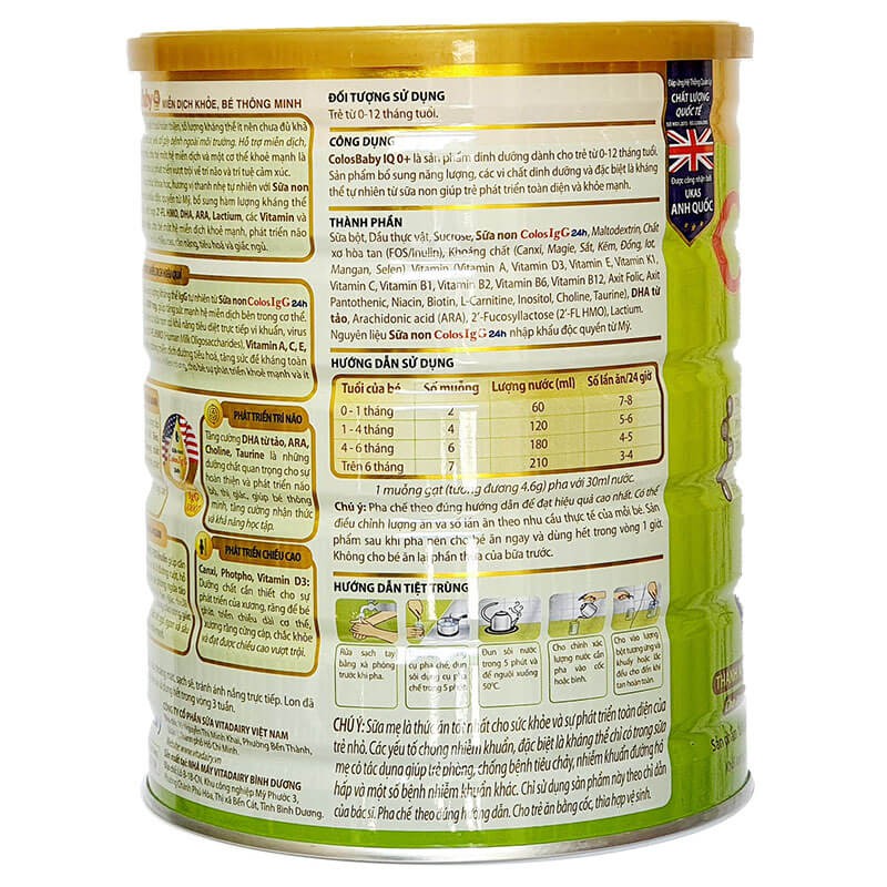 Sữa công thức COLOSBABY GOLD 2+ (800G)