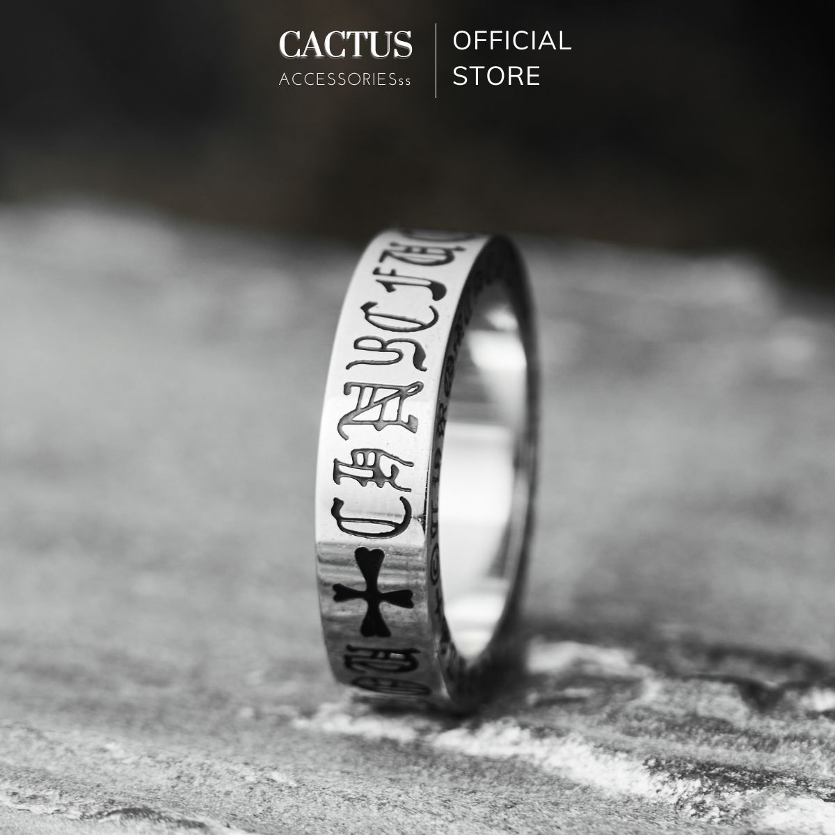 NHẪN CHROME HEART THÉP TITAN 25