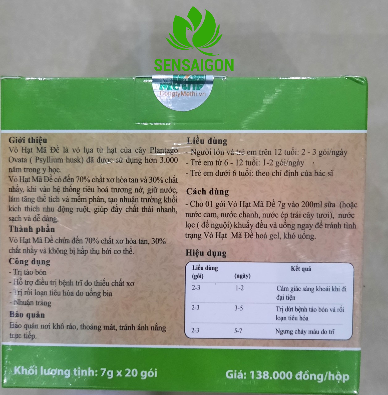Vỏ hạt mã đề Ovata