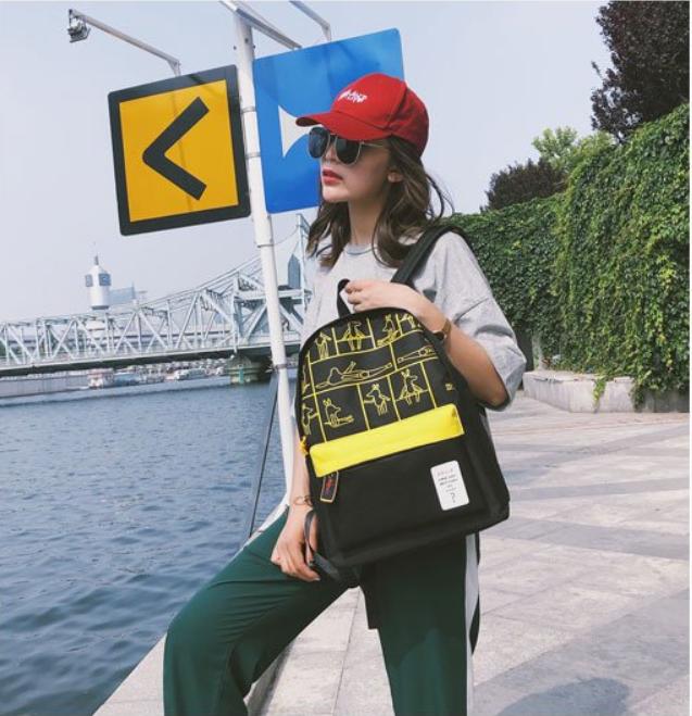 BALO NỮ THỜI TRANG HÀN QUỐC PHỐI HAI MÀU