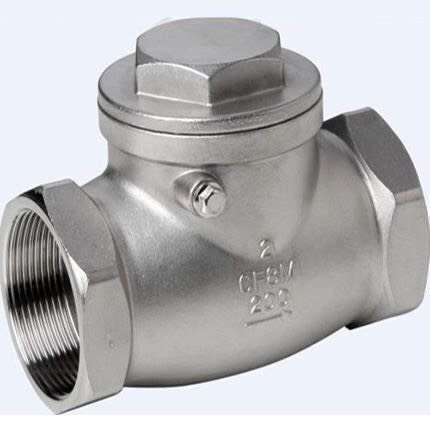 Van 1 Chiều Lá Lật Inox 304, Phi  27 , 34 ( DN 20, DN25 )Nối Ren