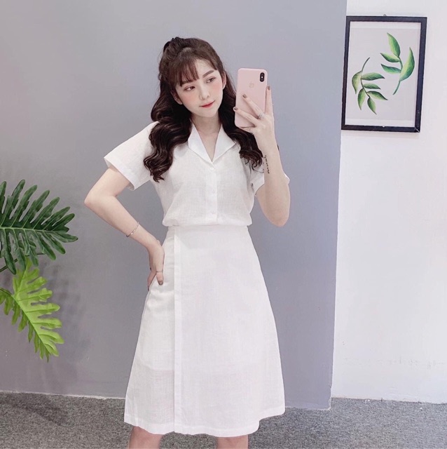 ĐẦM SƠ MI ĐẮP TÀ (Có ảnh thật) MS48