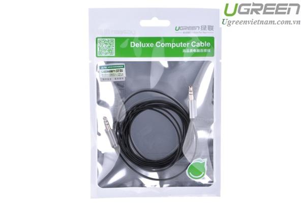 Cáp Audio 3.5 to 2 đầu 6.5 dài 5m vàng Ugreen 10619