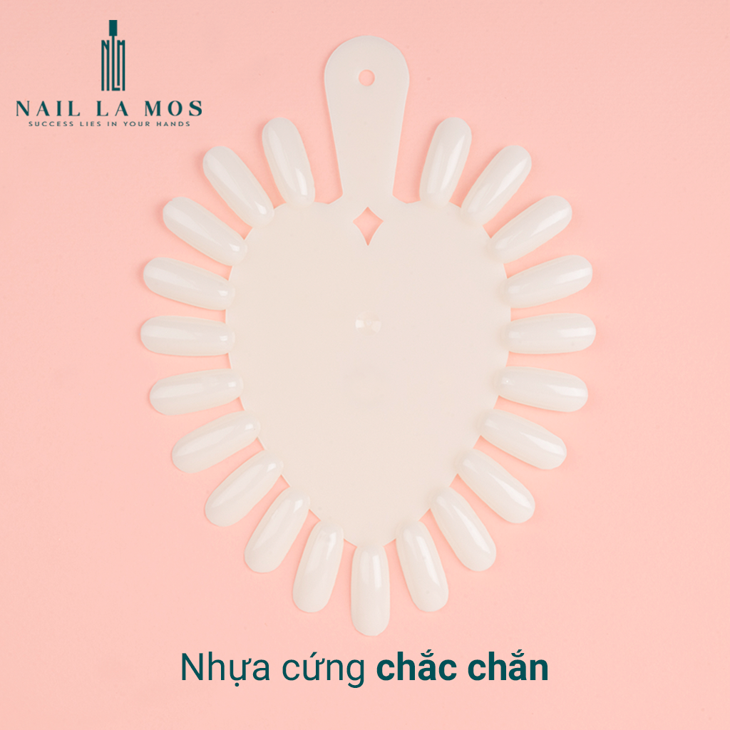 Móng mẫu tập vẽ - Móng giả tập vẽ vỉ trái tim (1 bịch 10 vỉ 210 móng)