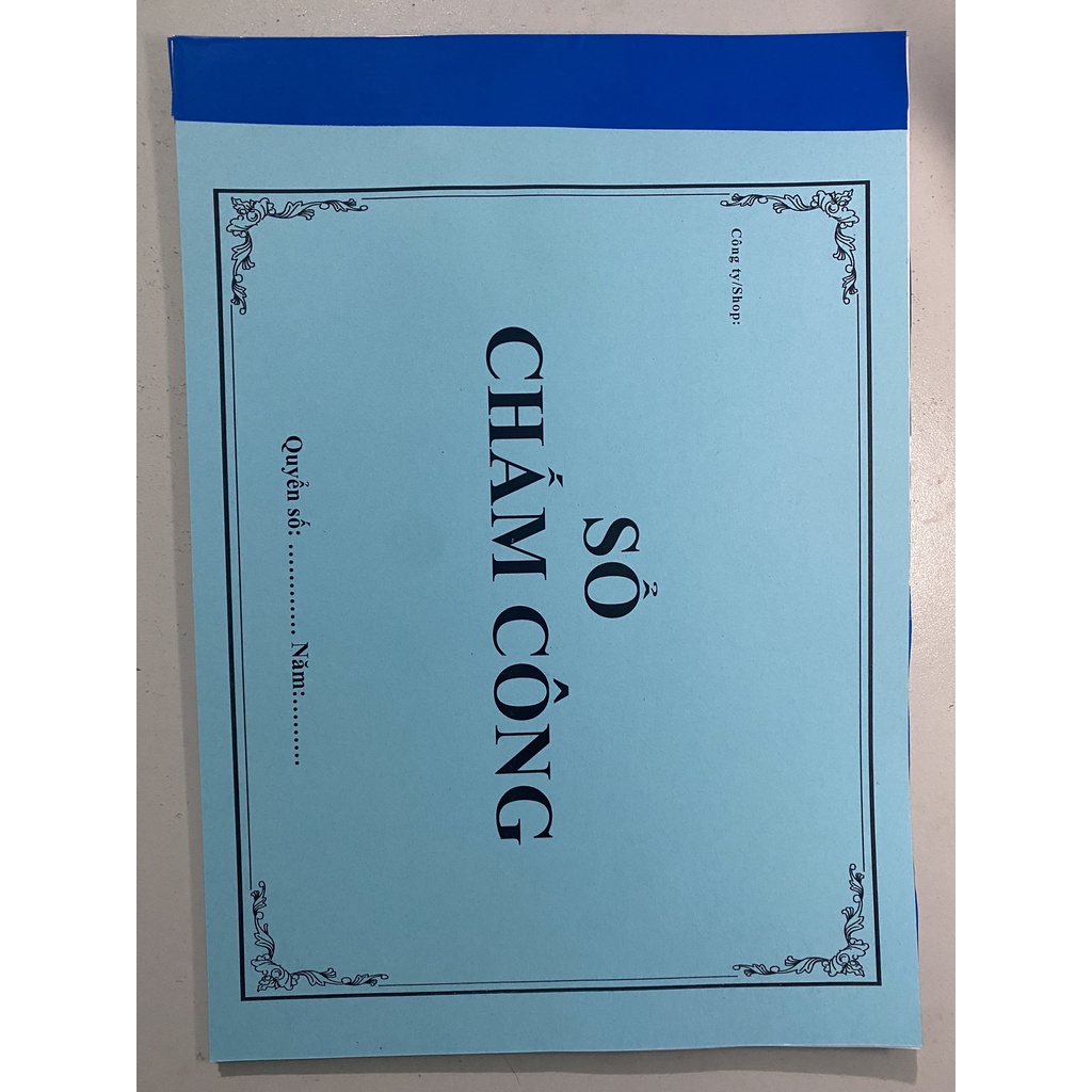 Sổ Chấm Công A4 Giấy đẹp 100 trang, 60 trang