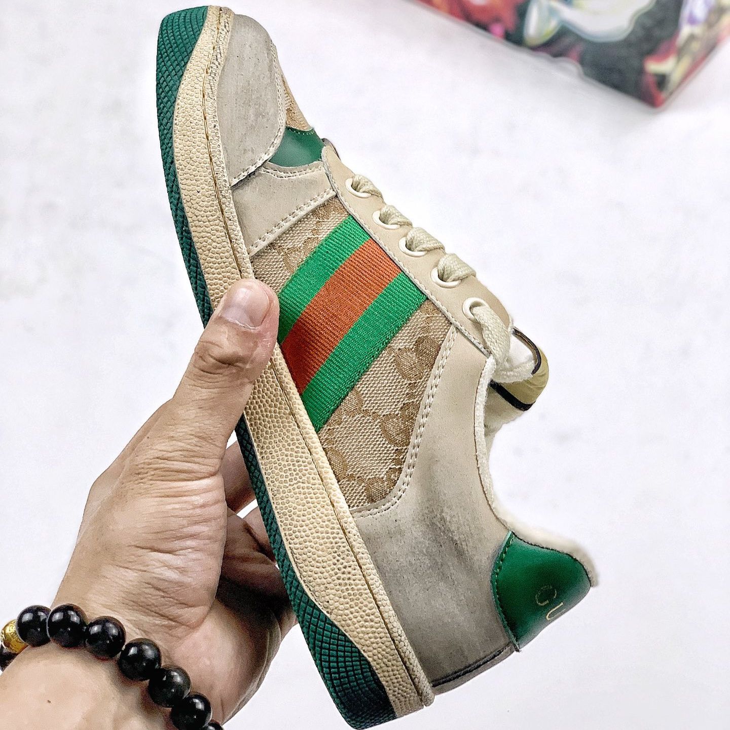 Giày Sneaker Gucccii Distressed Screener ( GC MTP )