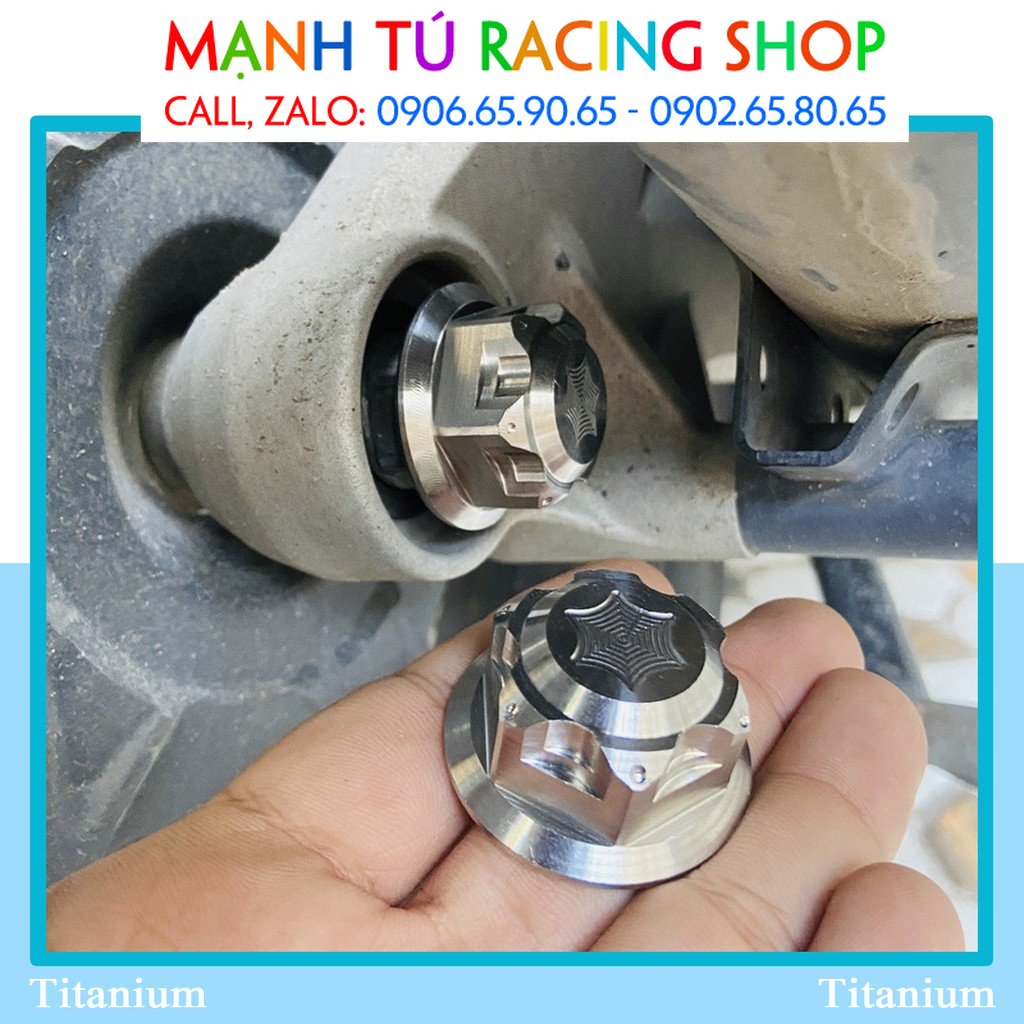 Ốc Salaya Inox chụp cốt bánh sau Vario Air Blade Sh Vision Lead và các dòng tay ga khác