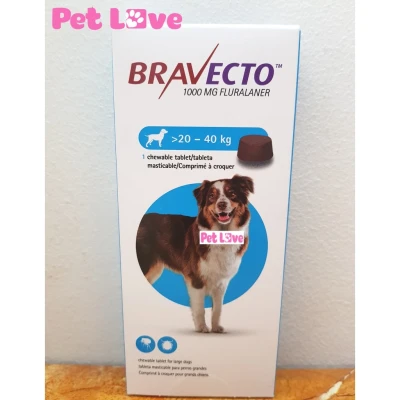 Bravecto diệt ghẻ, viêm da, ve rận (chó từ 20 - 40kg)