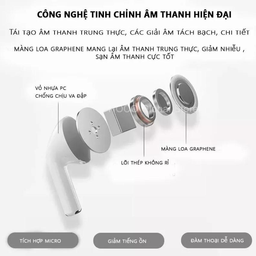 Tai nghe không dây pro4, tai nghe bluetooth trả lời cuộc gọi, tai nghe nhét tai không dây điều khiển âm lượng, tai nghe bluetooth không dây–Elamo