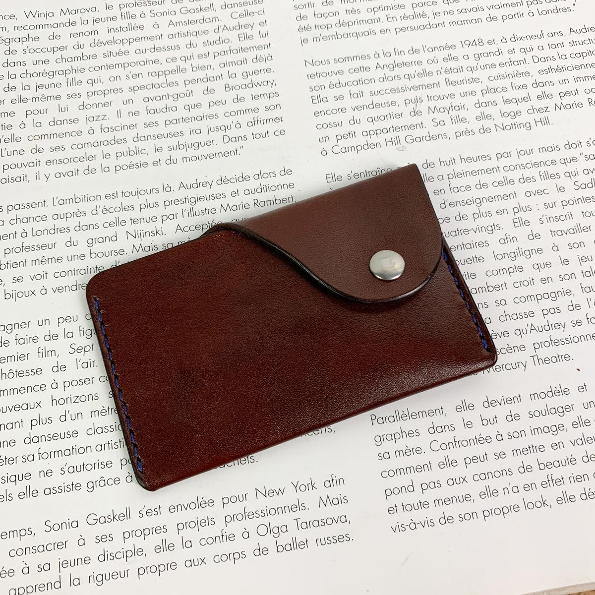 BAO ĐỰNG THẺ MINI - DA BÒ NHẬP KHẨU - ĐỒ DA THẬT THỦ CÔNG DTLEATHER DB276