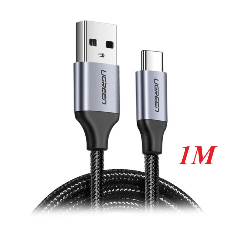 Ugreen 60126 1m màu đen dây usb type a sang type c us288