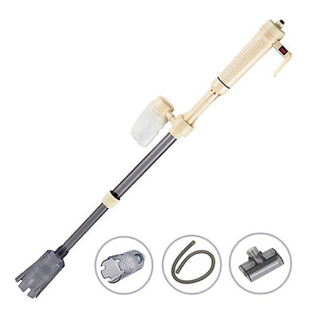 Máy hút cặn phân chạy điện và pin cho hồ cá
