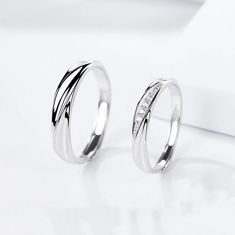 Nhẫn Đôi Bạc Dreamsilver, Nhẫn Cặp Javes Ring Chỉnh Được Size ND006