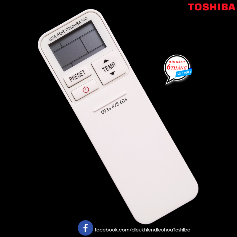 Remote điều hòa Toshiba nắp trượt