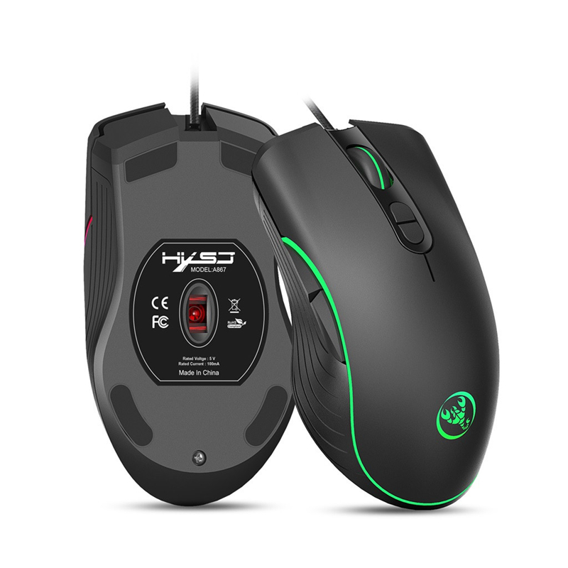 Chuột game thủ Gaming Black LED RGB - Siêu Bền