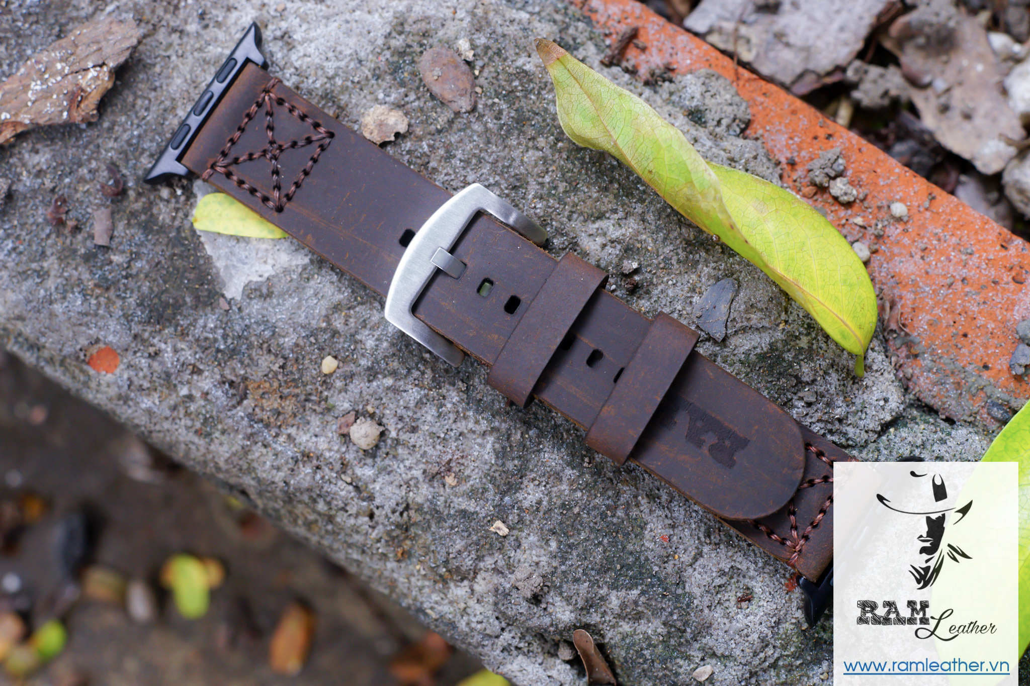 WATCH STRAPS DOUBLE COW LEATHER REAL