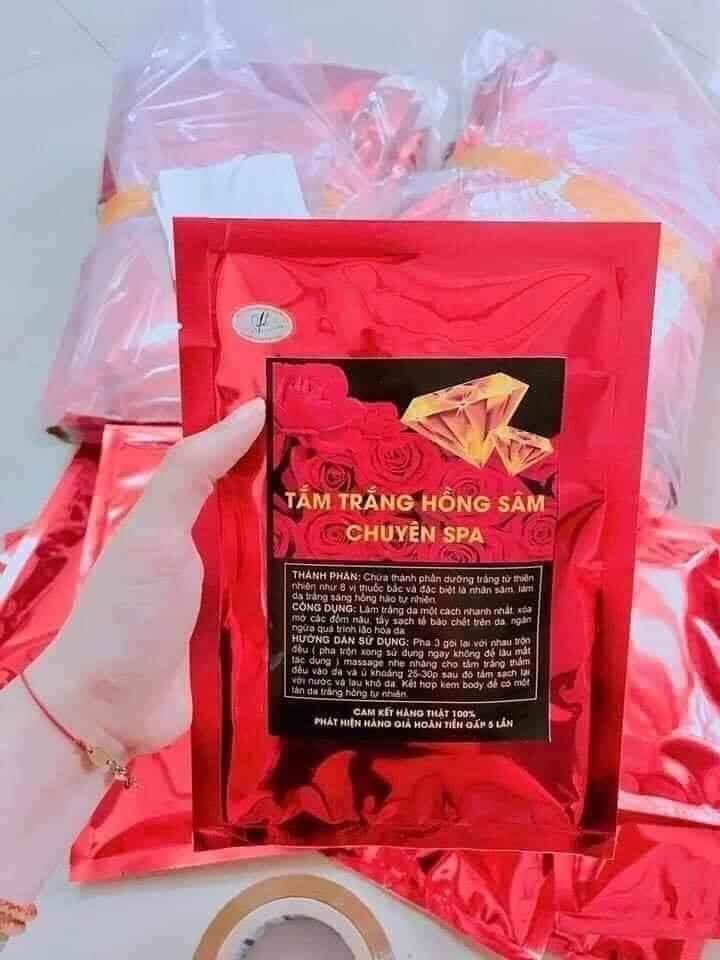 Tắm Trắng Hồng Sâm Chuyên Spa- Cho da trắng sáng