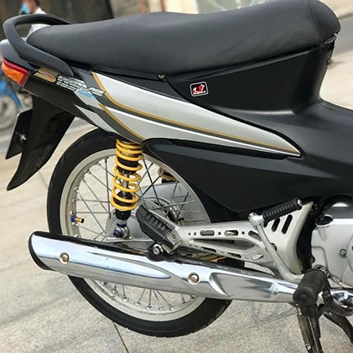 Pô xe máy gắn xe wave rs đen cực êm như zin