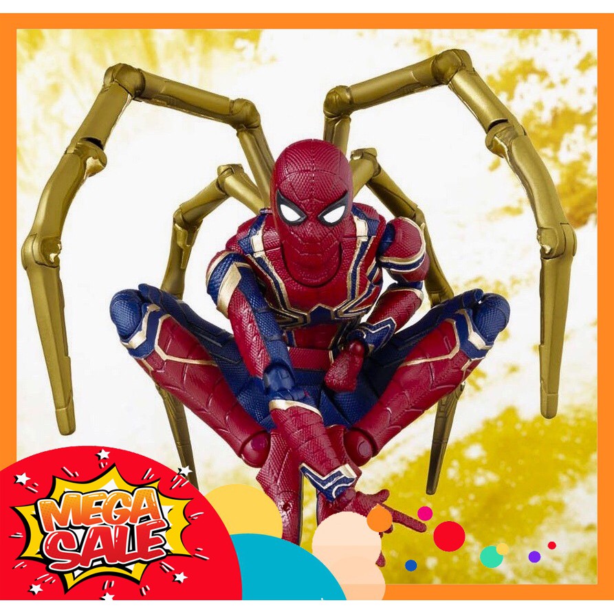 🌟GIÁ HỦY DIỆT🌟 Mô Hình Người Nhện Spider Man Iron Spider Phong Cách SHF - S.H. Figuarts Full Box