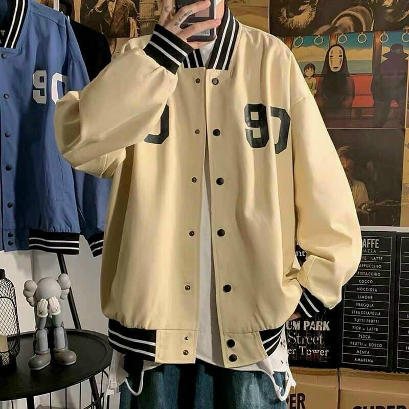 Áo Khoác Dù Kiểu Bomber 2 lớp in Số 8092 Ngầu