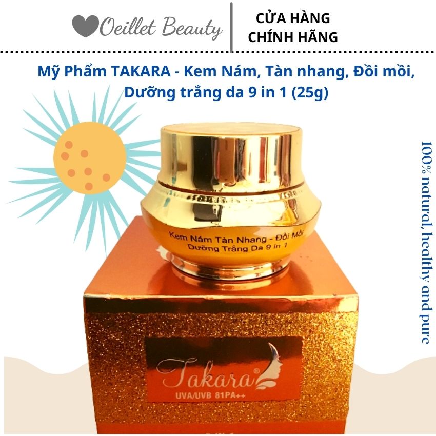 - kem nám, tàn nhang, đồi mồi, dưỡng trắng da 9 in 1 - quyen nghi - oeillet beauty shop