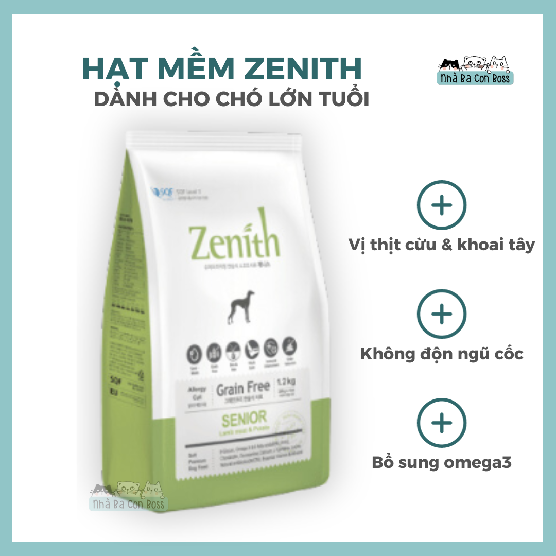 [1.2kg/3kg] Hạt Mềm Cho Chó Zenith