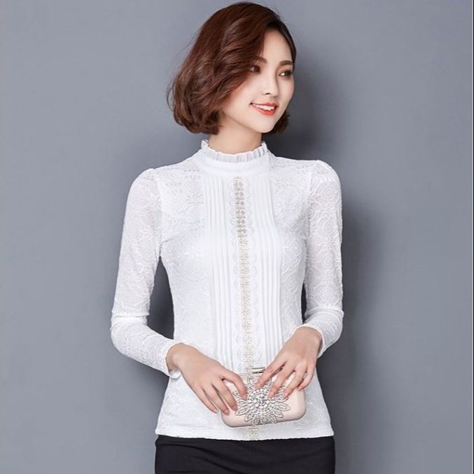 Áo kiểu ren sang trọng ALe34