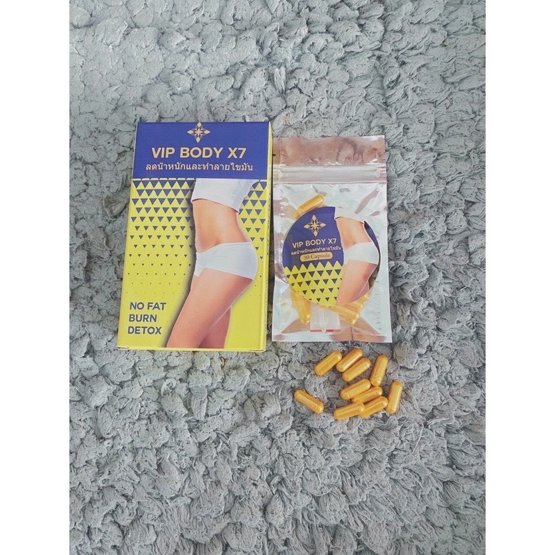 Giảm Cân Giảm Mỡ Siêu Nhanh Vip Body X7 (hộp 30 viên)